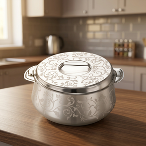Casserole en acier inoxydable avec couvercle, design classique rond, durable, compatible gaz et induction, passe au lave-vaisselle - Product Image 3