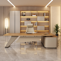 Table de direction moderne de luxe, mobilier de bureau, table de travail pour manager, bureau de PDG, bureaux de direction, bureau en L