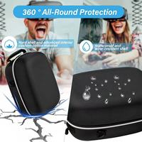 Étui de rangement de luxe en EVA imperméable et durable de grande capacité avec fermeture éclair pour accessoires PS5 VR 2