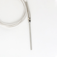 Sonde de température RTD MS PT100 PT1000 avec câble de 1M-5M, type M8, sonde métallique de 100-150mm, contrôleur de température avec garantie d'un an, ODM OEM