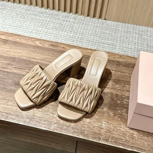 Zapatos de Diseñador de Lujo, Cómodos y Versátiles, de Cuero Genuino, con Punta Abierta, Estilo Coreano, para Primavera, Verano, Otoño e Invierno - Product Image 1