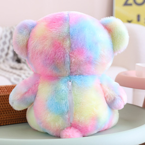 Orsacchiotto di <span class=keywords><strong>Peluche</strong></span> Tie-Dye Personalizzabile 25/35/45 <span class=keywords><strong>CM</strong></span>, Morbido e Confortevole, Giocattolo Unisex in Poliestere e Cotone PP per Compleanno - Product Image 3