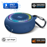 Enceinte sans fil colorée en gros, étanche IPX7, petite, portable, pour douche et voyage, avec clip, OEM ODM