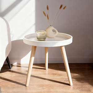 <span class=keywords><strong>Mesa</strong></span> de Centro LED Pequeña Desmontable para Sala de Estar con Decoración de Patas de Madera, <span class=keywords><strong>Mesa</strong></span> de Té Pequeña para Sala de Estar, Dormitorio o Balcón - Product Image 1