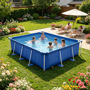 Piscina Elevada Personalizada con Estructura de Acero Grande para Adultos, para Jardín y Patio Trasero, con Protección UV - Product Image 4