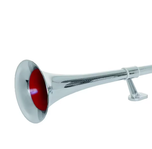 Klaxon d'air en fer monocylindre super puissant à embouchure ronde, sirène électronique pour camions et trains avec tweeter - Product Image 1