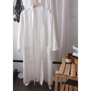 Tissu antibactérien ultra doux avec une sensation de main lissante Robes en lin français pur 100% - Product Image 2