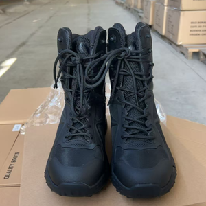 DF203 Outdoor Black khaki <b>hiking</b> training <b>boots</b> men large size 39-46 stock wholesales shock absorption shoes black khaki - Product Image 2