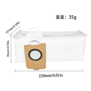 ถุงเก็บฝุ่นหุ่นยนต์ดูดฝุ่น Narwal Xiaoyao 001 002 ขนาด 229 มม. x 180 มม. x 95 มม. พร้อมแผ่นกรองใยแก้ว สำหรับใช้ในบ้าน - Product Image 2