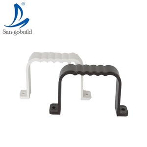 Gouttière personnalisée Matériau de toiture Gouttière extérieure moderne en <span class=keywords><strong>PVC</strong></span> blanc Système de drainage Gouttière en plastique - Product Image 4
