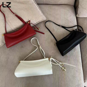 Lz क्यूरो वास्तविकता कारखाने में वास्तविक चमड़े के हैंडबैग के साथ सटेल अंडरआर्म महिला कंधे की थैली के साथ महिला कंधे की थैली - Product Image 2