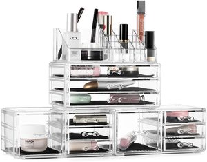 Lớn Acrylic Trang Điểm Organizer Acrylic Mỹ Phẩm Lưu Trữ Ngăn Kéo Và Trang Sức Hiển Thị Hộp Với 12 Ngăn Kéo - Product Image 4