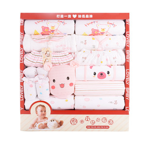 Otros suministros para bebés, caja de regalo de <span class=keywords><strong>nacimiento</strong></span> para niños recién nacidos, Kit de ropa 0-3 Momth, canastilla de bebé recién nacido de manga larga de algodón - Product Image 1