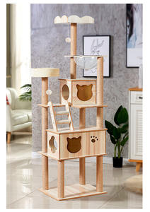<span class=keywords><strong>Arbre</strong></span> <span class=keywords><strong>à</strong></span> <span class=keywords><strong>chat</strong></span> de conception combinée intégrée avec une planche <span class=keywords><strong>à</strong></span> gratter de lit <span class=keywords><strong>à</strong></span> capsule d'espace confortable pour répondre aux besoins d'escalade et de repos des chats - Product Image 4