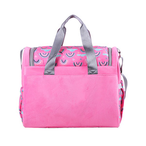 Sac à couches de grande capacité, matériau isolant en peluche, motif arc-en-ciel, pour le rangement à domicile, été 2024 - Product Image 2