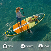 Planche de paddle gonflable alpine en gros 335x91x15cm, 36 pouces de large, capacité de 397lbs, kit DWF, usine OEM CE BSCI