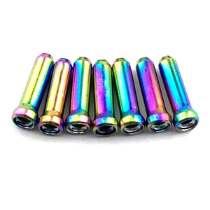 Tapa de extremo de cable de aleación de aluminio para bicicleta, tapa de línea de freno y desviador multicolor para piezas de reparación de bicicletas de montaña - Product Image 5