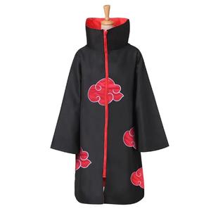 Cape de dessin animé japonais Akatsuki, Cape d'halloween, Robe Itachi Cosplay M-107