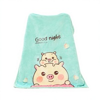 Drap de lit pour bébé d'hiver 100% polyester polaire tricoté double couche 200TC écologique antistatique antibactérien motif animal