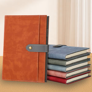 Cuaderno A5 creativo retro de alta calidad con hebilla <span class=keywords><strong>minimalista</strong></span> <span class=keywords><strong>Agenda</strong></span> de cubierta de Pu para negocios de oficina y escritura - Product Image 3