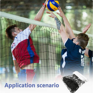 Filets de volleyball portables extérieurs de taille réglementaire 9.5*1.0m filet de jeu de balle de cornichon avec sac de transport - Product Image 6