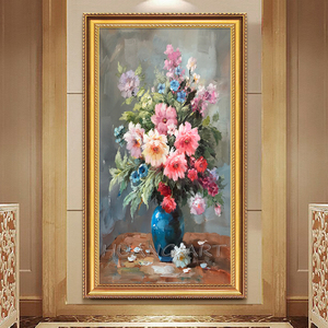 Pintura <span class=keywords><strong>al</strong></span> óleo <span class=keywords><strong>de</strong></span> lino <span class=keywords><strong>de</strong></span> impresión clásica, cuadro <span class=keywords><strong>de</strong></span> jarrón <span class=keywords><strong>de</strong></span> <span class=keywords><strong>flores</strong></span> pintado a mano <span class=keywords><strong>con</strong></span> Base <span class=keywords><strong>de</strong></span> soporte <span class=keywords><strong>de</strong></span> lienzo para decoración para sala <span class=keywords><strong>de</strong></span> estar - Product Image 4