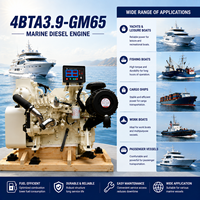 Moteur diesel marin turbocompressé SCDC Cums 4BTA3.9 Série 4BTA3.9-GM65 65 kW 1500 tr/min pour navires de marchandises et opérations de bateaux de pêche