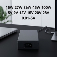 Adaptateur d'alimentation USB PD3.1 de bureau AC/DC de haute qualité 5V 9V 12V 15V 20V 28V 0.5A 0.9A 3A 5A 45W 100W 140W