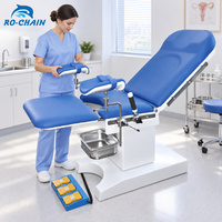 Accessoires standard complets : support pour les jambes, poignée, pédale en acier inoxydable, prise de courant, table de chirurgie gynécologique