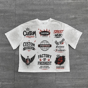 <span class=keywords><strong>T</strong></span>-<span class=keywords><strong>Shirt</strong></span> 100% in cotone con <span class=keywords><strong>stampa</strong></span> DTG con <span class=keywords><strong>T</strong></span>-<span class=keywords><strong>Shirt</strong></span> lavata con acido e <span class=keywords><strong>T</strong></span>-<span class=keywords><strong>Shirt</strong></span> oversize da uomo - Product Image 3
