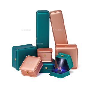 Caja de Embalaje de Anillos con Diseño Nuevo, Pintura para Hornear, Embalaje de Alta Gama para Collares, Pendientes, Joyería, con Logotipo - Product Image 4