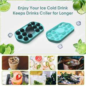 Bac à glaçons moule 12 Constellation rond fabricant de boules de glace boisson jus Cocktail rond Constellation Hockey Silicone bac à glaçons - Product Image 3