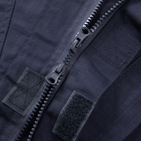 Ensemble Uniforme de Combat et d'Entraînement Tactique ACU Bleu Marine Veste et Pantalon 230g/m² Tissu Ripstop TC 65/35 pour Usage Extérieur