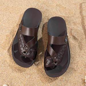 Sandales d'été décontractées pour hommes, respirantes, à enfiler, à semelle souple, grande taille, à bout ouvert, pour la plage - Product Image 4