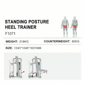 ग्लुट किक बैक मशीन-पैर और ग्लूट वर्कआउट के लिए स्टेनलेस स्टील जिम उपकरण - Product Image 2