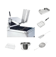Friteuse verticale professionnelle Ruihong 380V 15Kw 70L pour donuts, en acier inoxydable épais, avec minuterie numérique pour la fonte de l'huile