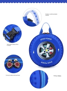 Sac à dos portable en polyester pour tout-petits garçons, mignon et tendance, sac d'école 2022, sac à bandoulière ESSON toutes saisons - Product Image 6