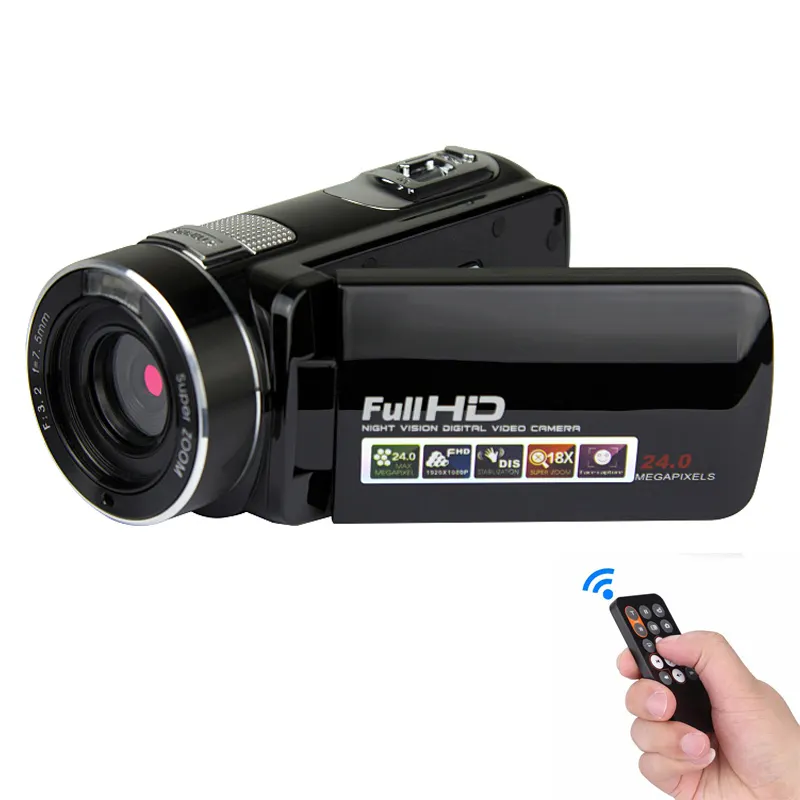 FULL HD Цифровая видеокамера с 2,4 ''TFT цветной экран цмфровая видео камера-Регистратор