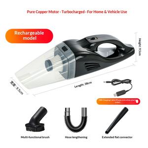 Aspiradora Inalámbrica para Auto y Hogar, de Uso Seco y Húmedo, de Alta Potencia, Recargable y Portátil - Product Image 4