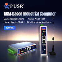 Mini PC ARM sans ventilateur PUSR, serveur Linux RK3506J Ubuntu 22.04 DDR3 512 Go 2RS485/CANFD, calcul en périphérie, ordinateur industriel USR-EG228