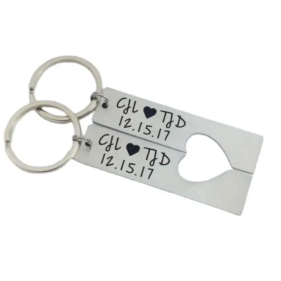Porte-clés personnalisé en métal en forme de bande d'émail, Souvenir fait sur mesure, vente en gros