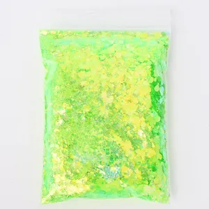 50G/Bolsa de Purpurina Holográfica Mixta en Forma de Hexágono, Lentejuelas Gruesas Brillantes para Uñas, Escamas y Rodajas para Manicura, Cuerpo, Ojos y Rostro - Product Image 2