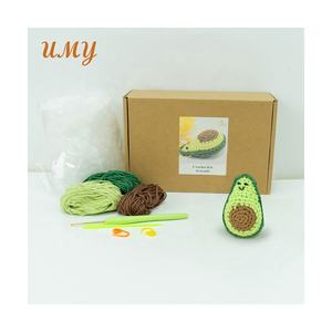 Kit complet De tricots, jouets De démarrage pour enfants, <span class=keywords><strong>facile</strong></span> pour débutants, motif crochets, Kit De couture, Deux Para De bricolage, Kit De <span class=keywords><strong>Crochet</strong></span> aux fruits - Product Image 1