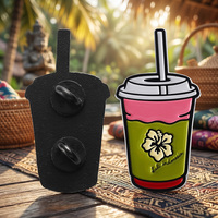 Spille da bavero personalizzate in smalto del produttore, in lega di zinco, con design a forma di tazza da bevanda, simpatico cartone animato, spille in smalto morbido per decorazioni di abbigliamento
