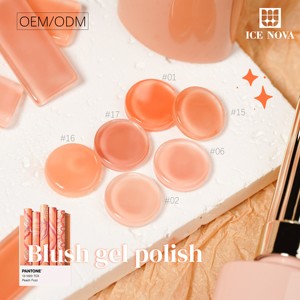ICE NOVA Blush Gel Polish Nude Orange Rose Couleurs Soak Off Nail Spray Uv Airbrush <span class=keywords><strong>Semi</strong></span> Permanent Hema/Tpo/Hpma Free Vegan - Product Image 5