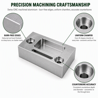 Services de tournage et d'usinage CNC personnalisés pour les bras robotiques, anodisation de l'aluminium, pièces usinées CNC en acier inoxydable