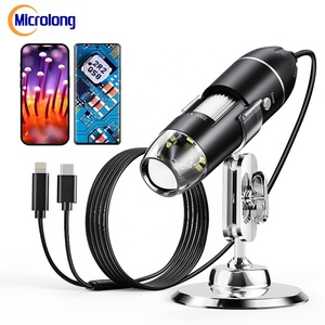 Microlong X6D Digital Electron Android/iOS Mobile Repair 1600x Magnification 1920x1440 Resolution LCD Display 8 LED X6D Microsco - Product Image 5