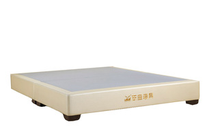 Nội Thất Phòng Ngủ Của Khách Sạn Khung Giường Đôi Bằng Gỗ Với Tấm Ván Đầu Giường Bằng Vải - Product Image 2