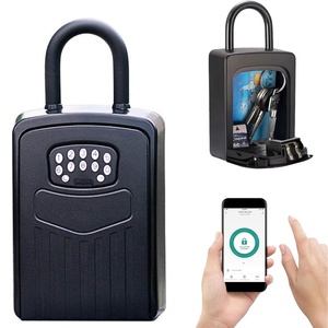 Giao Hàng Nhanh Chóng Treo Tường Di Động Lưu Trữ An Toàn Ẩn An Toàn Khóa An Ninh An Toàn Kỹ Thuật Số Mã Ứng Dụng Điều Khiển Thông Minh Hộp Chìa Khóa - Product Image 3