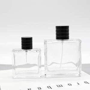 Wholesale 50ml & 100ml Glass Perfume & Refill Bottles Square Cosmetic Empty Bottles with Leak-Proof <b>Clips</b> - Product Image 2